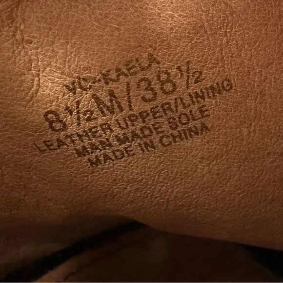 Vince Camuto Kaela sling back heels pink suede & black patent leather Sz 8.5M - Picture 11 of 13